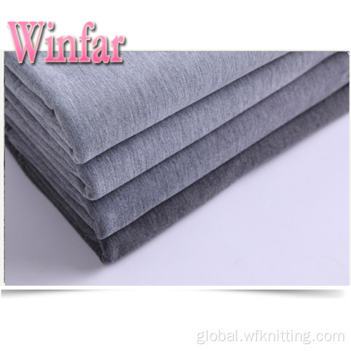 Polyester Jersey Knit Fabric Spandex Melange Polyester Knit Single Jersey Fabric Supplier